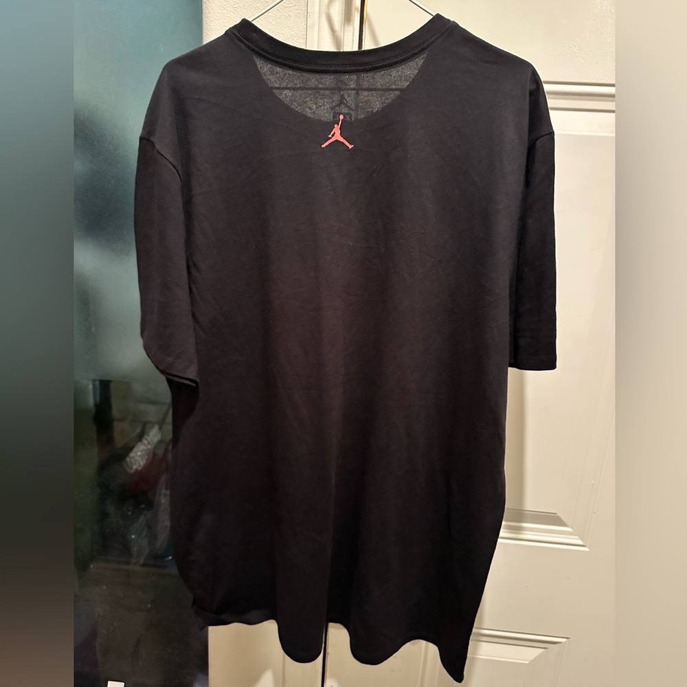 Jordan Jumpman Red Graphic Dri-FIT Men's Black T-Shirt Size XXL 561416 - Picture 2 of 7